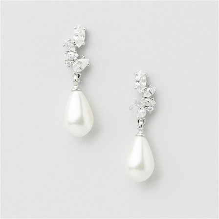 Ariel Bling Pearl Studs - STERLINGSILBER
