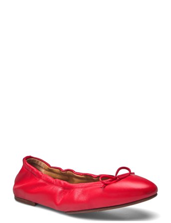 Polo Ralph Lauren Leather Ballet Flat - Red - 36