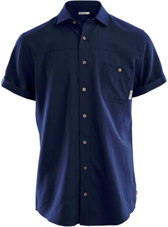 Aclima LeisureWool Short Sleeve Shirt Man Navy Blazer