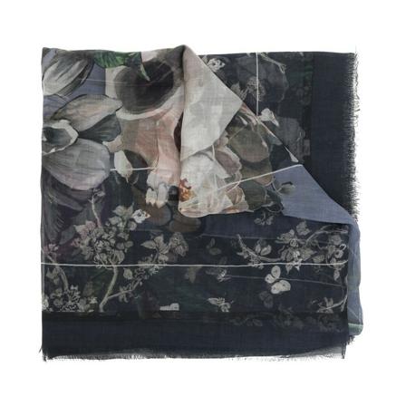 Zadig & Voltaire Silky Scarves , Blauw , Dames , Maat: ONE Size Sjaals