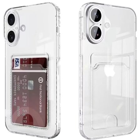 iPhone 17 Läpinäkyvä Lompakkokotelo