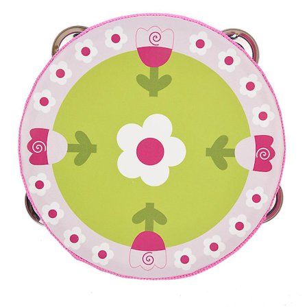 15 cm Håndholdt Tamburin i Træ Håndtrommer Klokke Musikalsk Slagtøjsinstrument Legetøjsgave (3#)