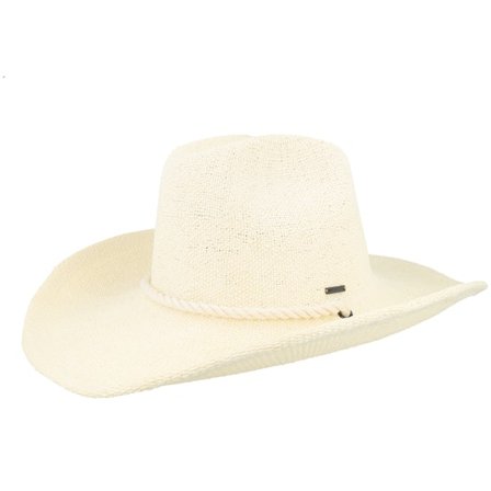 Brixton - Hvid western Hat - Austin Cowboy Hat Bone Straw Hat @ Hatstore