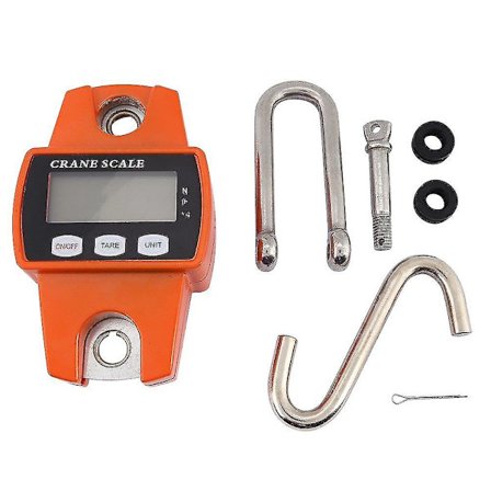 Industriel elektronisk vægt, 600 lbs/300 kg bærbar elektronisk vægt digital fiskevægt med hæng