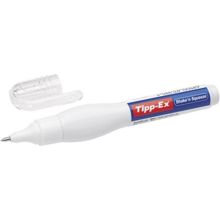 TIPP-EX Korrigeringspenna Shake'n Squeeze, 8 ml, vit - Lyreco - Kontorsmaterial - Korrigering - Korrigeringspennor