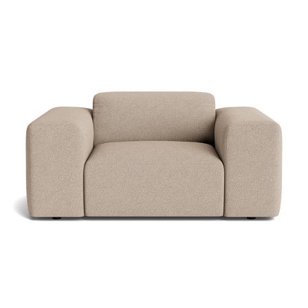 Soma Sessel in Loop Beige, moderner Polstersessel mit Nozag-Federung für maximalen Sitzkomfort, stilvolles Design für Ihr Wohnzimmer, 75cm