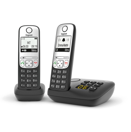 GIGASET A690A Duo - trådløs telefon - svarersystem med anrops-ID + ekstra håndsett
