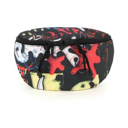 Vetements graffiti print Bælte Taske Sort, Dame Bæltetasker, Størrelse: ONE Size