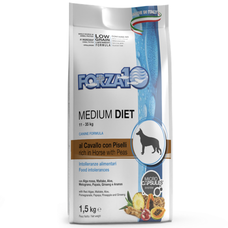 Forza10 Medium Diet Crocchette Al Cavallo E Piselli Per Cani