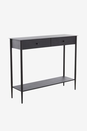 Jotex - Sidebord 31x100 Cm Black mdf / metall - LYNTON - Kjøp Skjenker og avlastningsbord hos Jotex