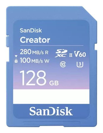 Sandisk Extreme PRO 128GB V60 Blue Creator Card