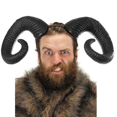 Horn Headdress Cosplay Justerbar Hårnål Dress Up Tilbehør Han