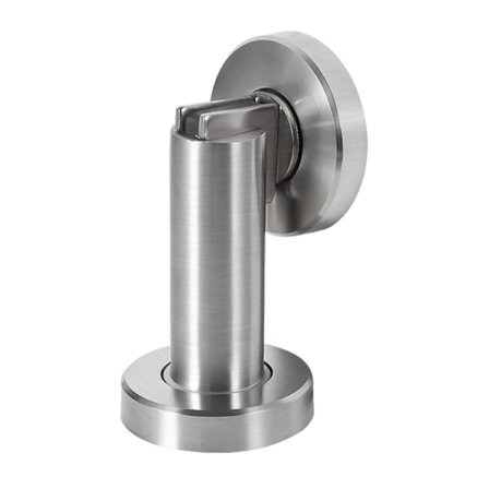 Dørstopper i rustfrit stål, høj, matchende sugekop i rustfrit stål