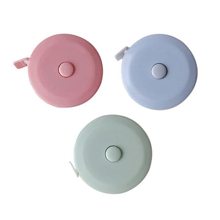 3-delt målebånd, 150 cm/59 tommer, sammenklappeligt kropsmålebånd, specialfremstillet målebånd til måling af længde, bryst, talje osv.