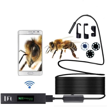 WiFi trådløs boreskop 1200P inspektionskamera 2.0 Megapixel HD slangekamera til Android iOS Smartphone med 3.5M/10M hård ledning (3.5M)