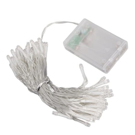 32,8 fot LED-stripelys Batteridrevet 8 moduser Fargerik Vanntett Utendørs dekorasjon Lavspenningslysstripe