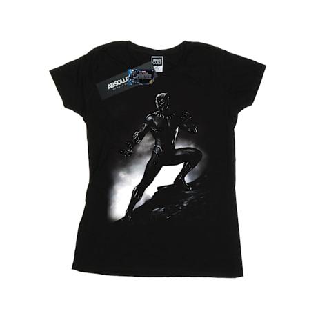 Marvel Dam/Kvinnor Black Panther Stående Pose Bomull T-shirt Black L