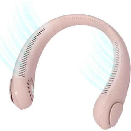 Bærbar ventilator - XUNATA - Mini USB genopladelig ventilator - Støjsvag - Håndfri - Uden blad