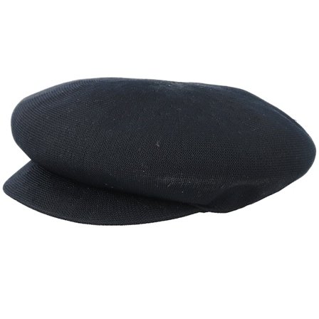 Kangol - Black vega Czapka Z Daszkiem - Tropic Halifax Black Flat Cap @ Hatstore