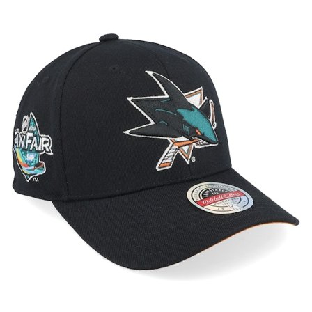 Mitchell & Ness - NHL Schwarz adjustable Cap - Hatstore Exclusive x San Jose Sharks Fan Fair Black Adjustable @ Hatstore