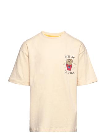 Tnfalcon S_S Tee T-shirt Creme The New