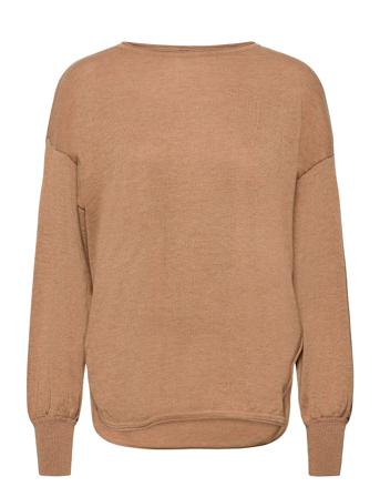 Yasronja Ls Knit Pullover - Lw Brown YAS
