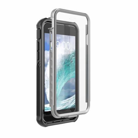 Iphone 6/7/8 Skal Med Skärmskydd Tpu Svart/grått