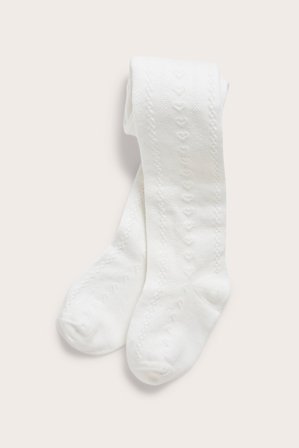 Newbie | Mönstrade strumpbyxor | Offwhite