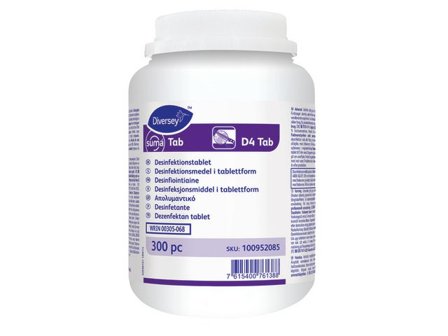 Diversey Ytdesinfektion TAB D4 300/fp - Lyreco - Städ och hygien - Desinfektionsmedel - Ytdesinfektion