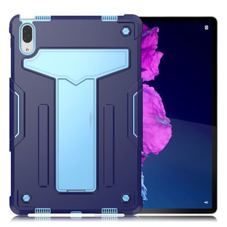 Lenovo Tab P11 Pro T-format silikonfodral med kickstand - Mörkblå / Baby Blå