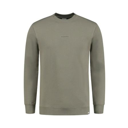 Purewhite Second Nature Crewneck Trui Taupe , Grijs , Heren , Maat: L