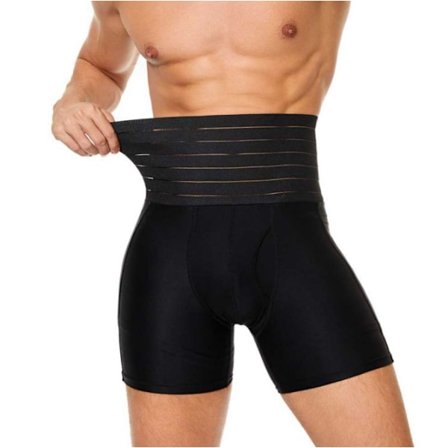 Body Shaper Shorts til Mænd - Slankende Mavekontrol, Højtaljet Underbukser, Lårbukser