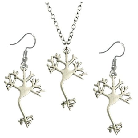 Necklace - Earrings - Set - Neuron