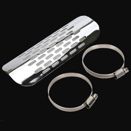 Sølv Udstødningsbeskytter Varmeskjold, Universal Motorcykel Lydpotte