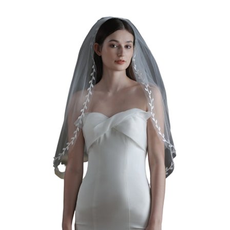 Brudeslør, 60×80 cm, hvit, 1 stk