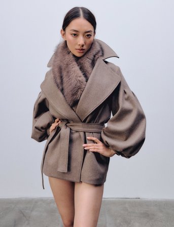 Ida Sjöstedt Vinnie Wool Jacket - Brown - 44