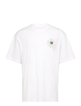 90S Loose Graphic Tee T-shirts Short-sleeved Hvit Lee Jeans*Betinget Tilbud