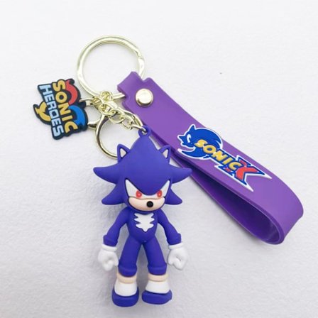 Sonic Keychain Card Holder Bag Hänge purple