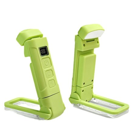 USB Ladattava LED Kirjavalaisin Klipsillä Lukemiseen Sängyssä, Säädettävä Kirkkaus, 6 Kirkkaustasoa Himmennettävä Kannettava Kirjanmerkkivalo