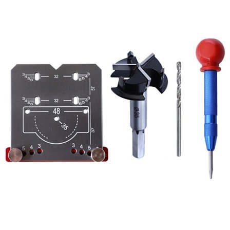 Hængsel Punch Locator Boreguide Locator LOCATOR SÆT LOCATOR