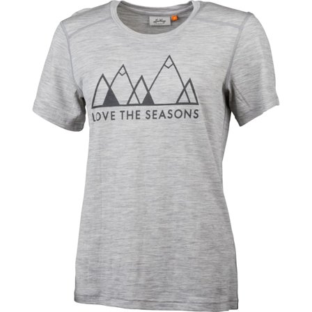 Lundhags Merino Light Women's Fjell Tee Women short-sleeved sweaters Grey XS