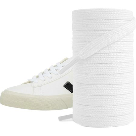 Litteät puuvillaiset kengännauhat Veja-lenkkareihin, yksiväriset urheilukengännauhat