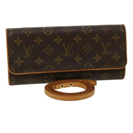 Louis Vuitton Vintage, Pre-owned Canvas louis-vuitton-bags Bruin, Dames, Maat:ONE Size