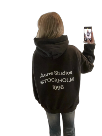 Acne studios logo hoodie