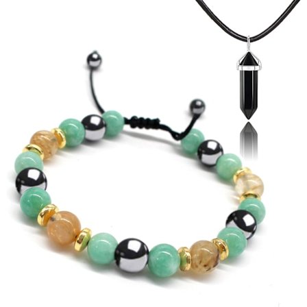 Triple Protection Bracelet - Til maksimal lykkepenge, velstand, helbredelse og velstandsopbygning, Energy Healing Bracelet Relief He