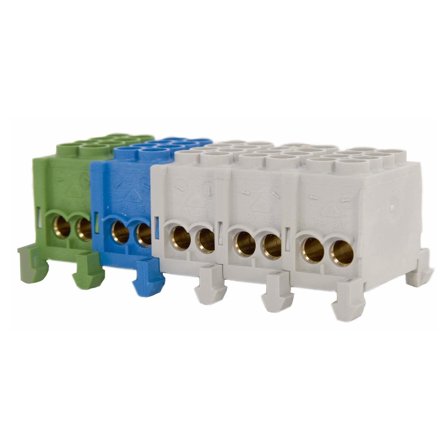 Eldon EKS525 Koblingsplint 5-polet, 80 A, grønn/blå/grå, Elfordeling & strømforsyning