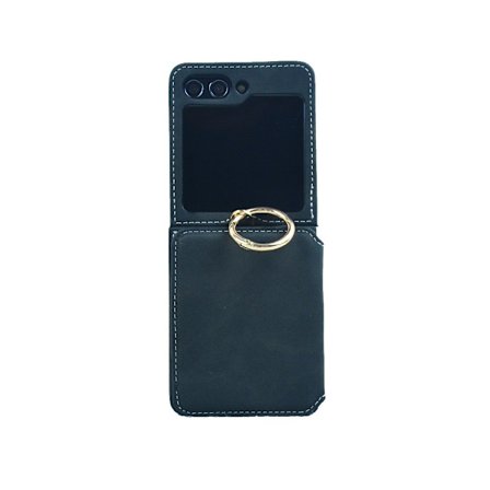Samsung Galaxy Z Flip 5, Ring Cover, Foldbart Skærm Cover (Sort)