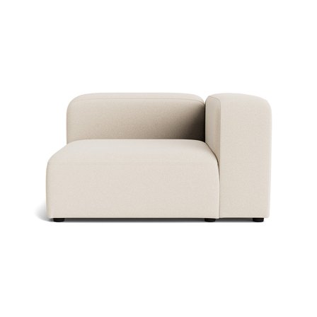Milo chaiselong, højrevendt - Loop Creme - 130x130x72 - Sofa, chaiselong