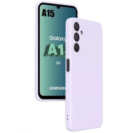 Coque - BOOLING - til Samsung Galaxy A15 - Silikone TPU - Stødabsorberende - Ultra tynd - Lilla