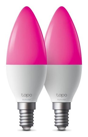 TP-Link Tapo L430C Smart Light Bulb, Multicolor, E14 (2-pack)